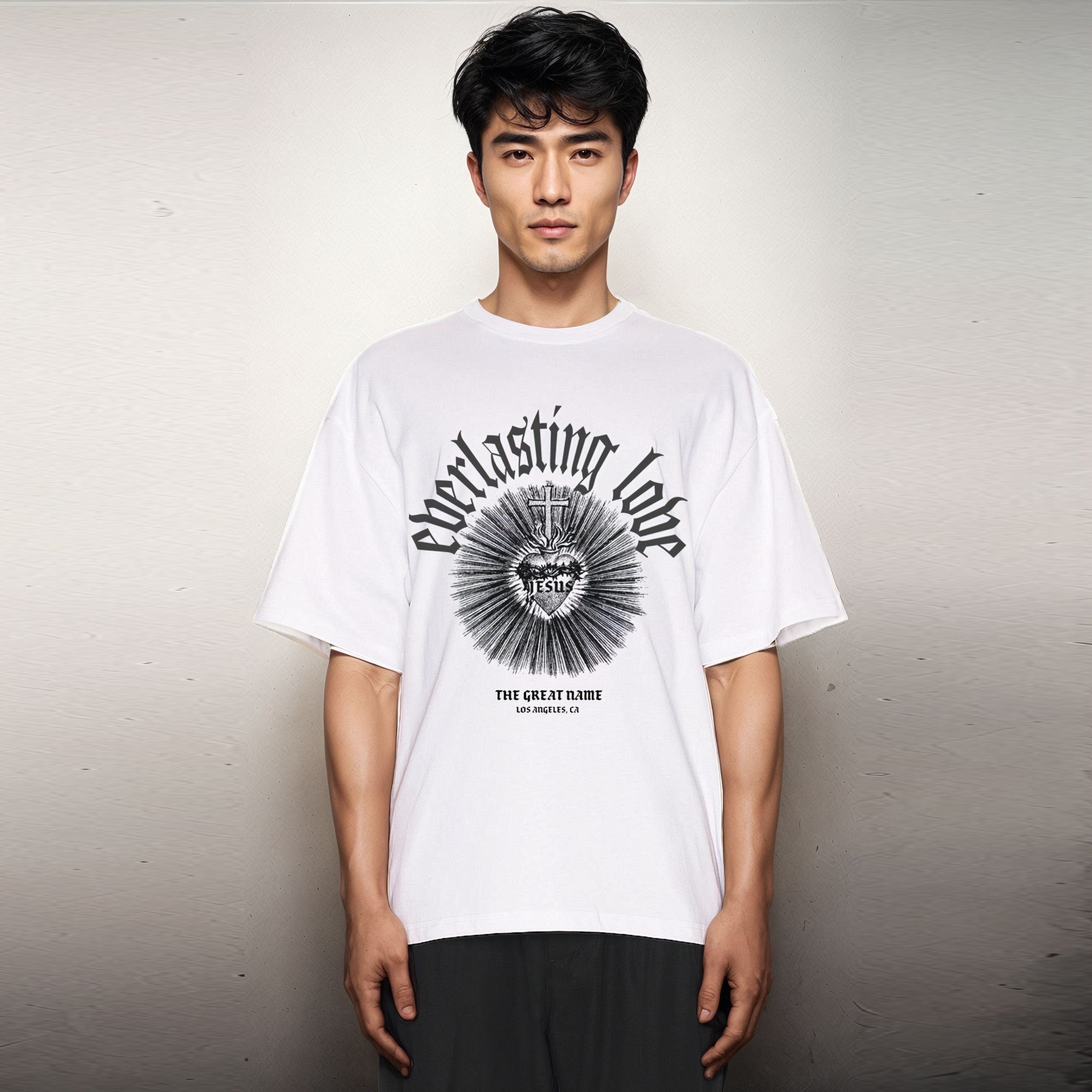 “Everlasting Love” White Men’s T-Shirt | The Great Name