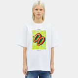 Palmika x Vika Jucy Papaya Artwork T-Shirt – White