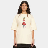 Palmika x Vika Stylish Girl Artwork T-Shirt – Creme