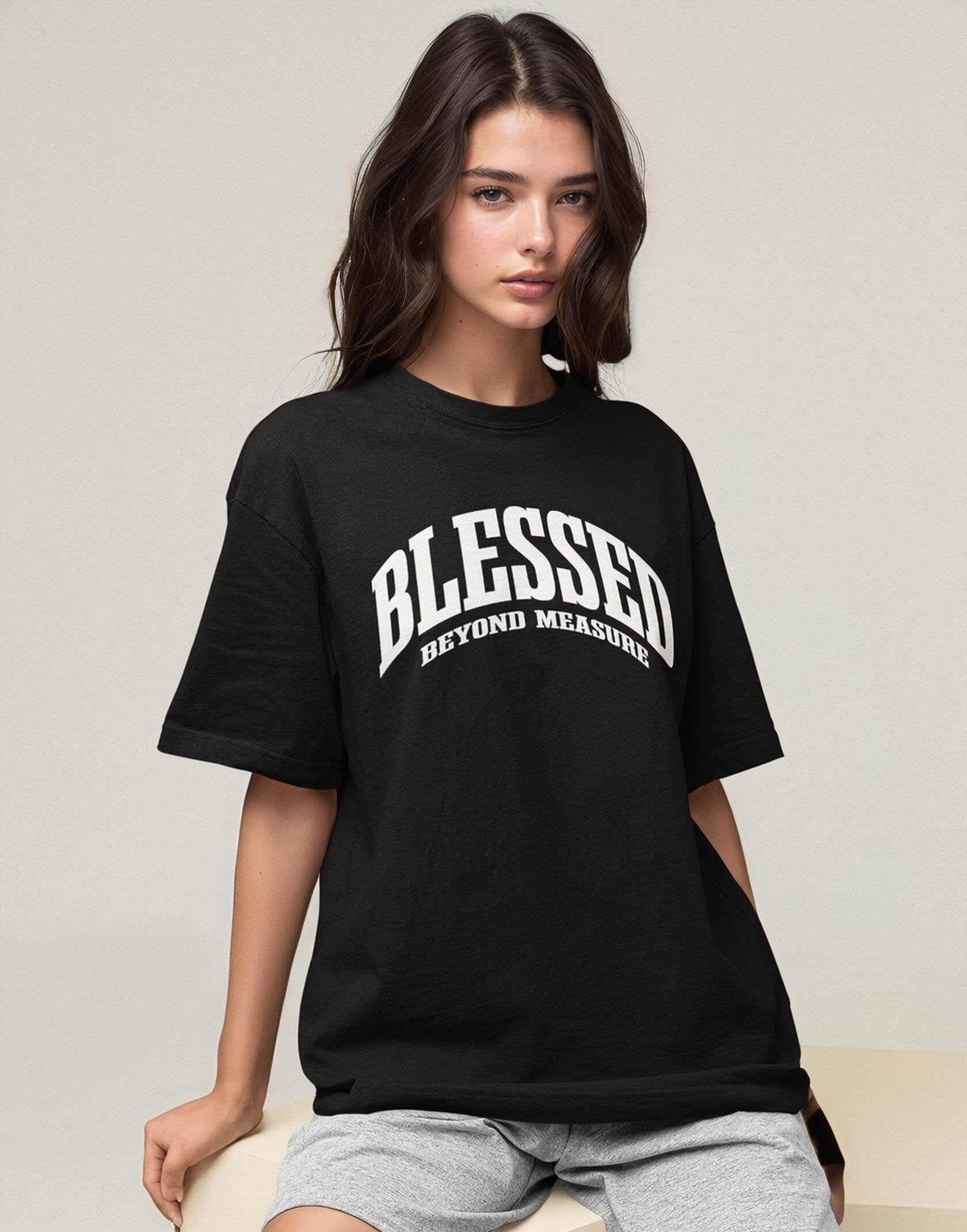 Blessed Beyond Measure Women’s T-Shirt in black