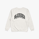 Blessed Beyond Measure Sweatshirt In Off-White