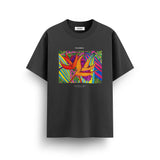 Palmika x Vika Bird of Paradise Artwork T-Shirt – Fade Black