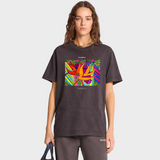 Palmika x Vika Bird of Paradise Artwork T-Shirt – Fade Black