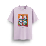 Palmika x Vika Flip Flops Artwork T-Shirt – Pink